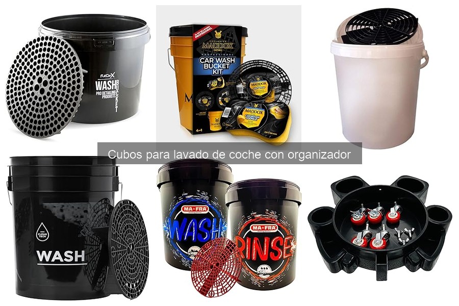 Guía para elegir el mejor cubo organizador para lavar coches