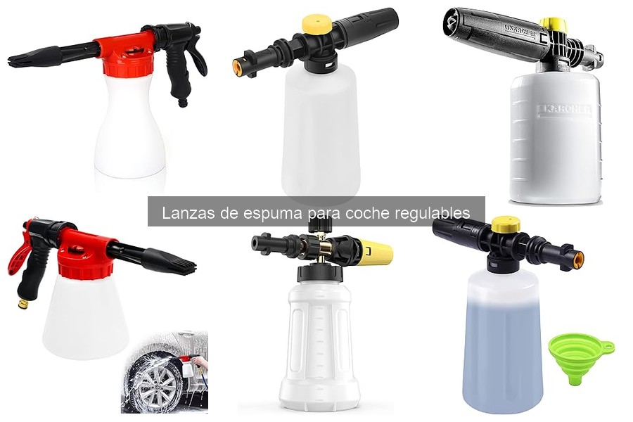 Guía para elegir la mejor lanza de espuma regulable para coche
