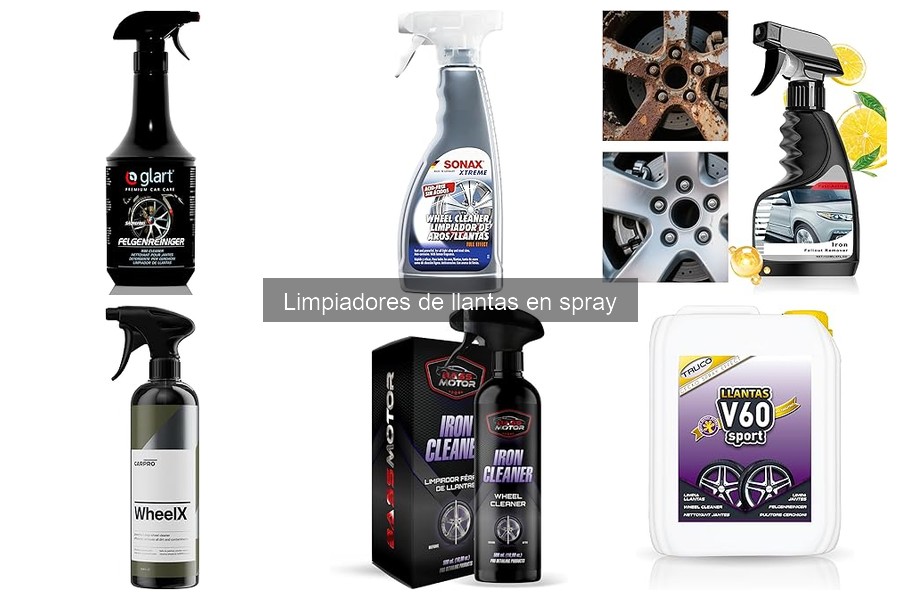 Guía para usar limpiadores de llantas en spray eficazmente