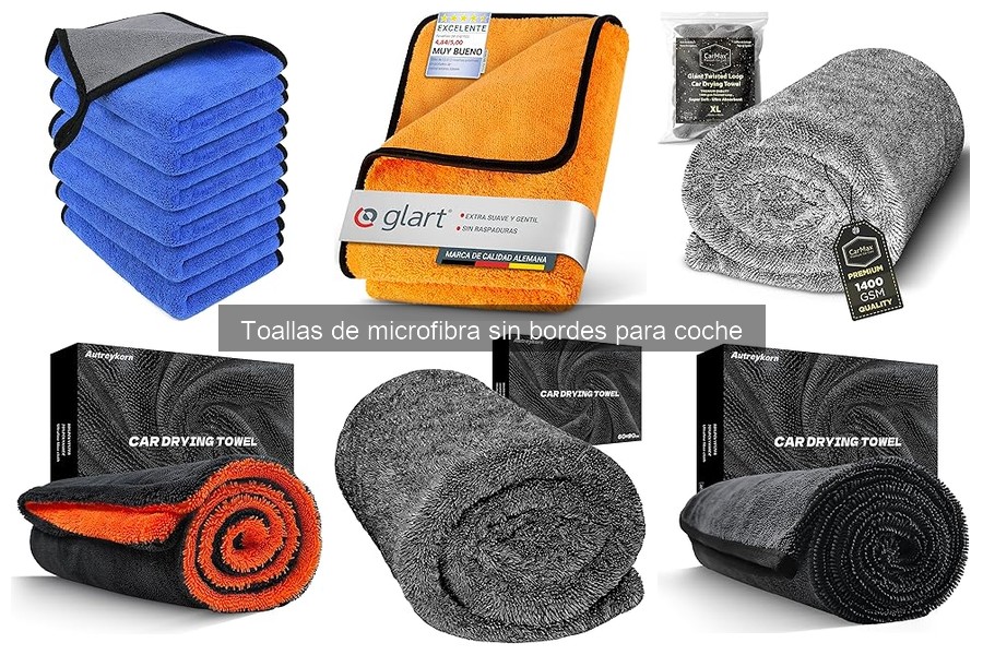 Guía para usar toallas de microfibra sin bordes en el coche