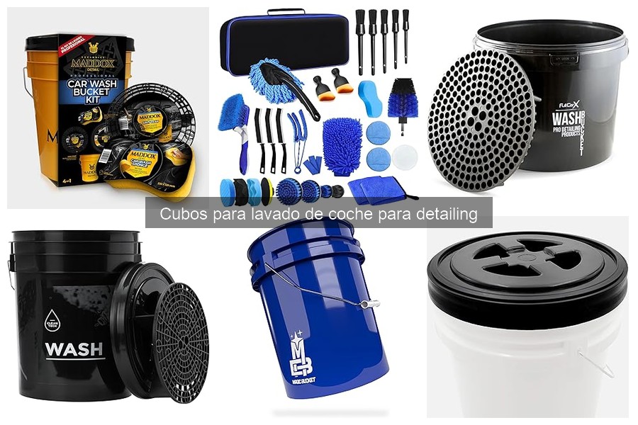 Guía para usar un cubo de lavado de coche correctamente