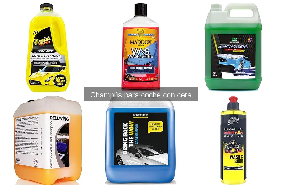 Instrucciones para usar champús con cera en coches