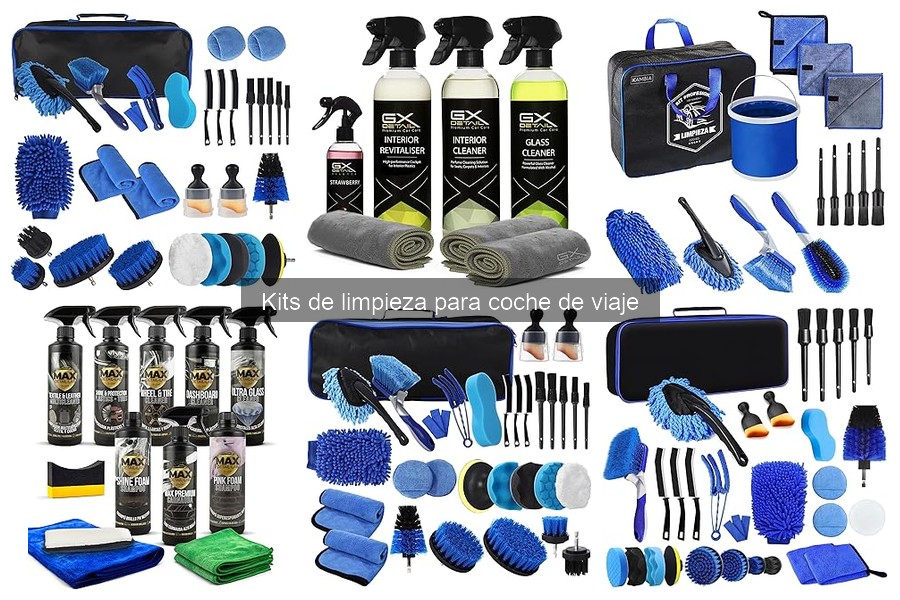 Kits de limpieza para coche de viaje vs. productos individuales