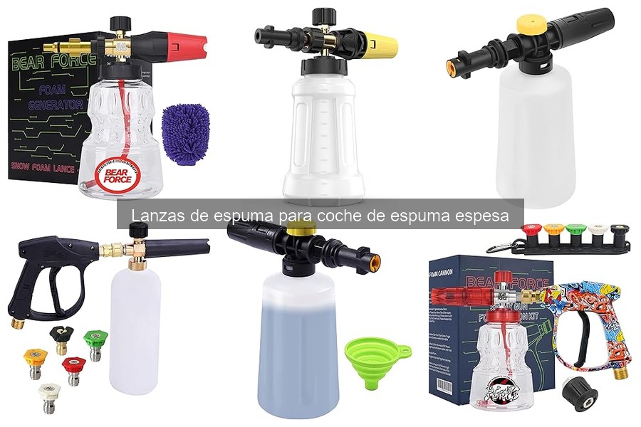 La presión ideal para lanza de espuma en lavado de coches
