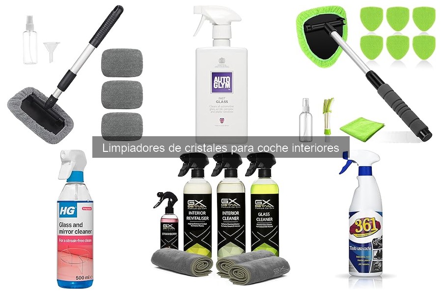 Limpiadores de cristales ecológicos para coche interiores