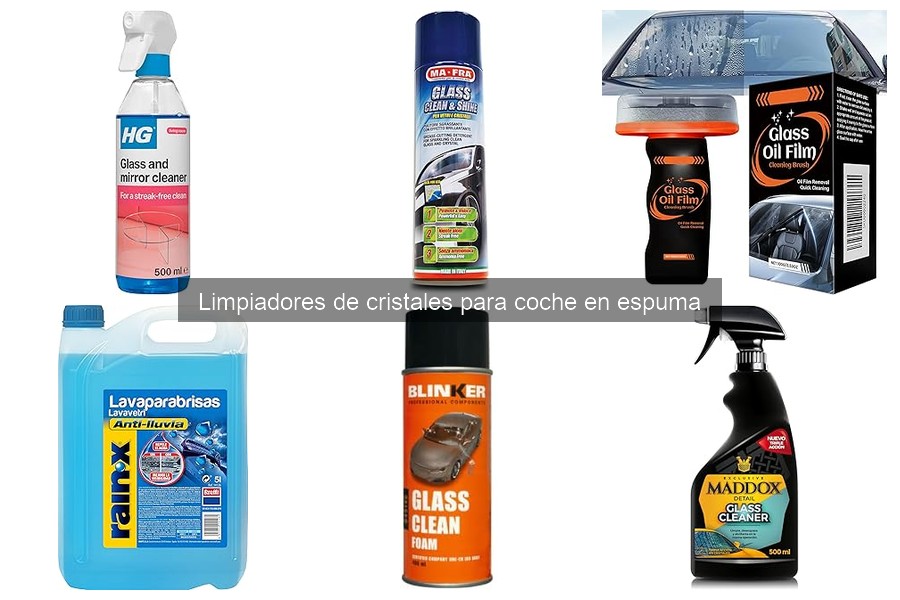 Limpiadores de cristales en espuma ecológicos: eficacia garantizada
