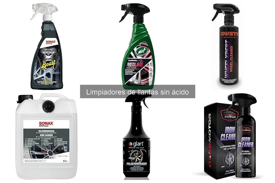 Limpiadores de llantas sin ácido vs. soluciones caseras