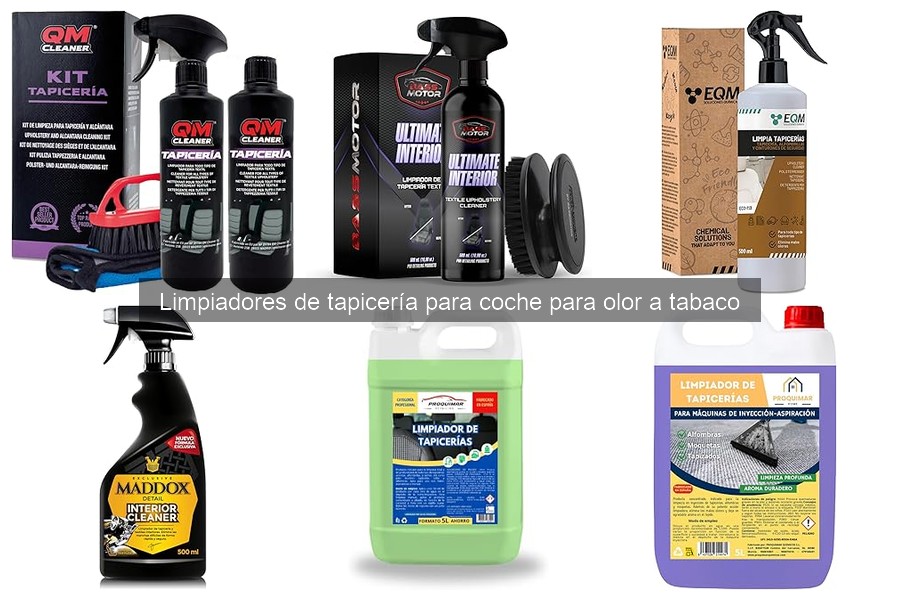 Limpiadores de tapicería para coche: combate el olor a tabaco