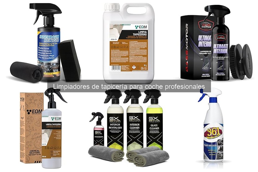 Limpiadores de tapicería para coche profesionales: Guía esencial