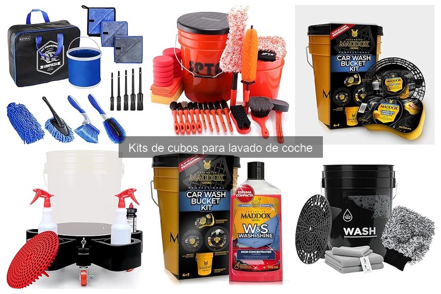 Los mejores cubos para la limpieza de coche: guía de selección