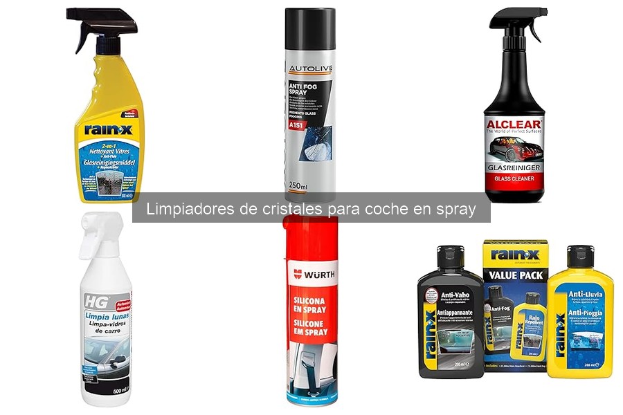Los mejores limpiadores de cristales en spray para coche