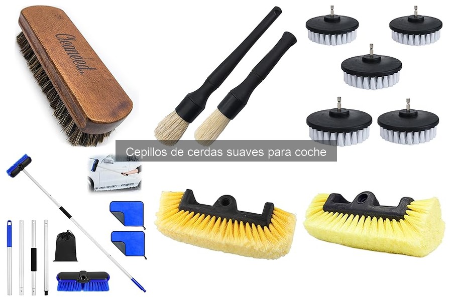 Mantenimiento de Cepillos de Cerdas Suaves para Coche