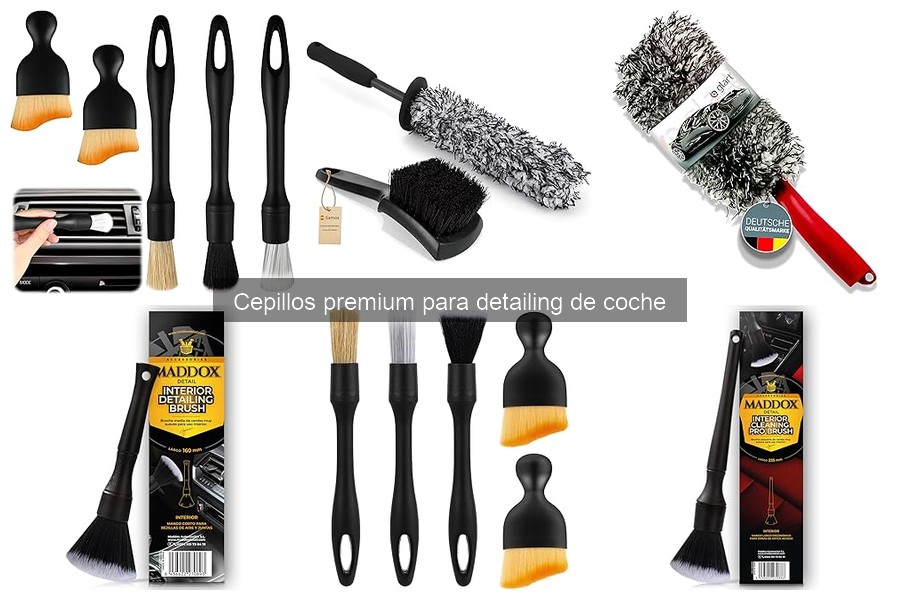 Mantenimiento de Cepillos Premium para Detailing de Coche