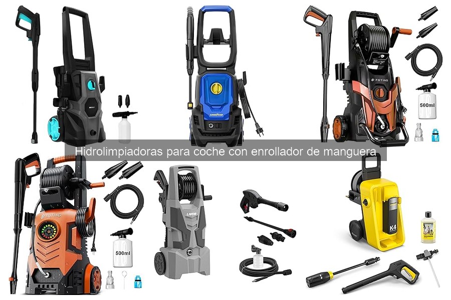 Mantenimiento de hidrolimpiadoras con enrollador de manguera