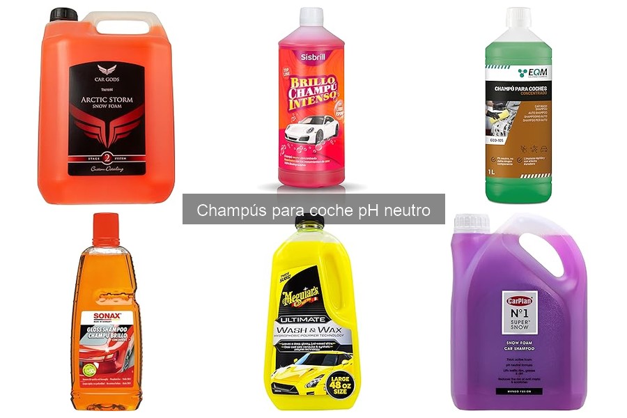 Mantenimiento de la pintura del coche con champús pH neutro