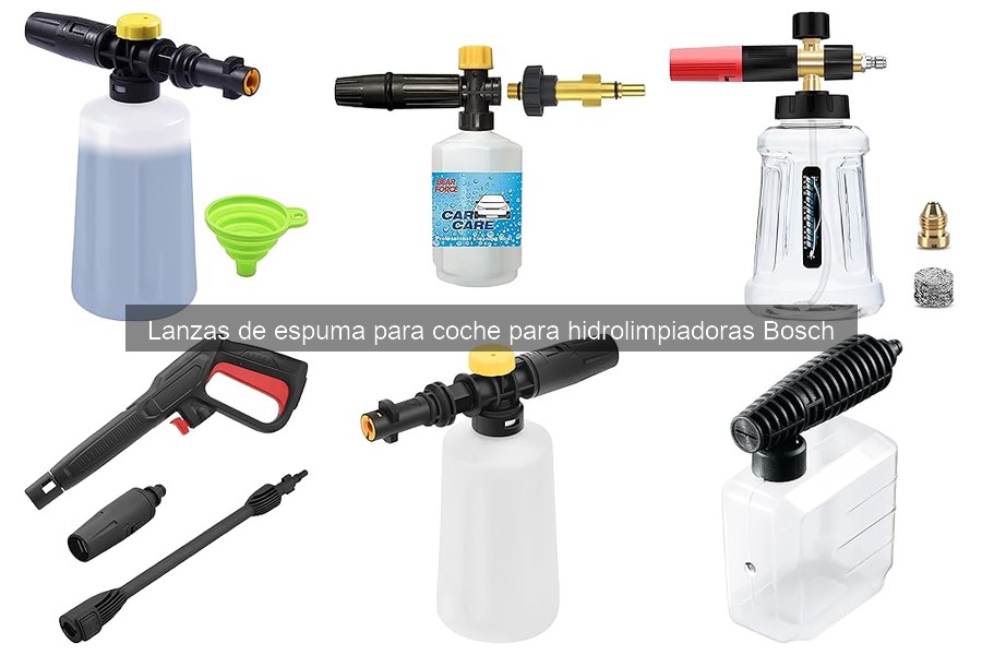 Mantenimiento de Lanzas de Espuma para Hidrolimpiadoras Bosch