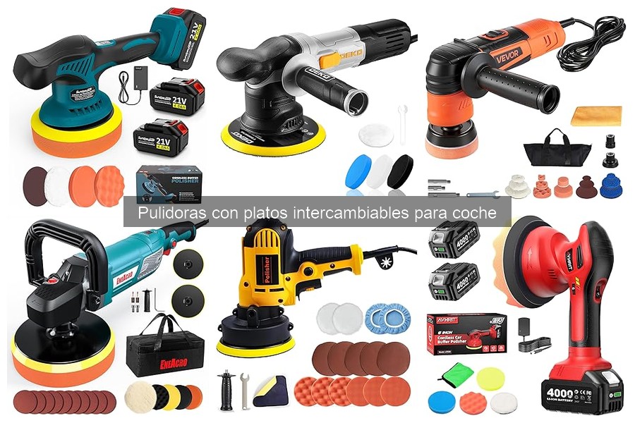 Mantenimiento de Pulidoras con Platos Intercambiables para Coche