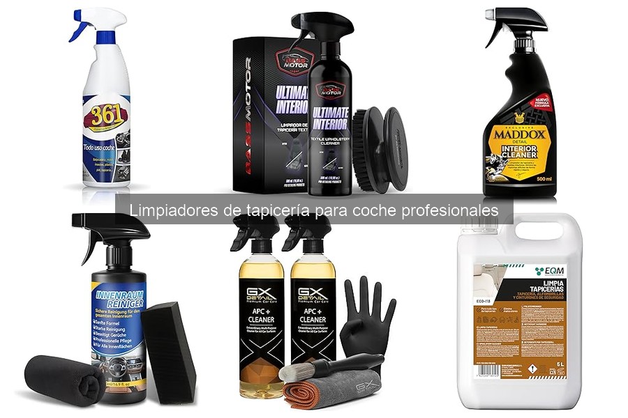 Mantenimiento de tapicería del coche tras limpiadores