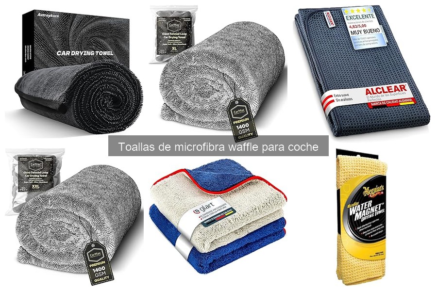 Mantenimiento de Toallas de Microfibra Waffle para Coche