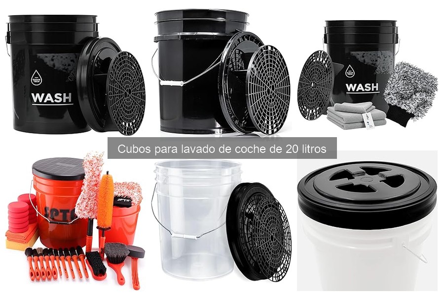 Mantenimiento de tu cubo de lavado de coche de 20 litros