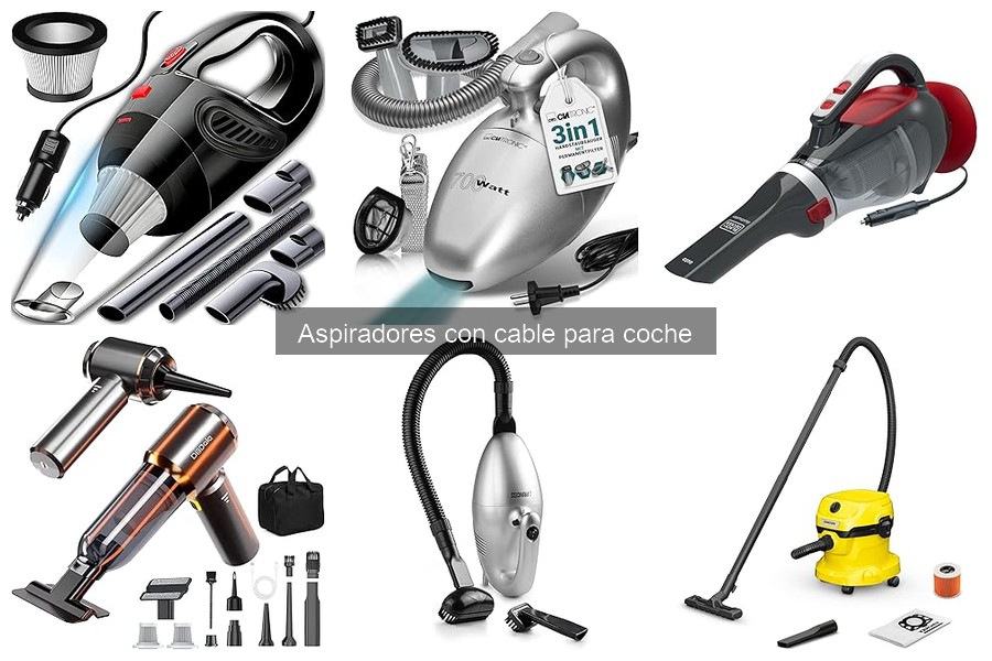 Mantenimiento y limpieza de aspiradores de coche con cable