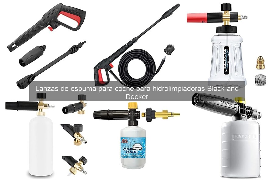 Mejora tu limpieza con accesorios para lanzas de espuma