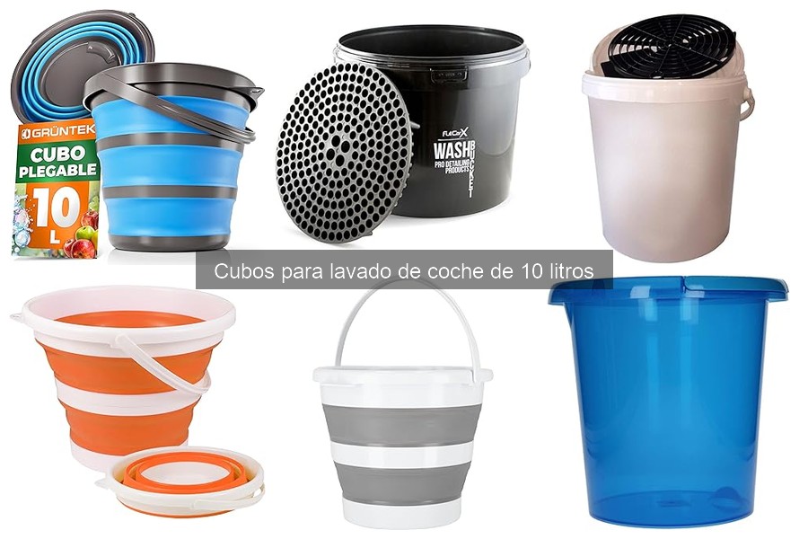 Mejores accesorios para cubos de lavado de coche de 10 litros