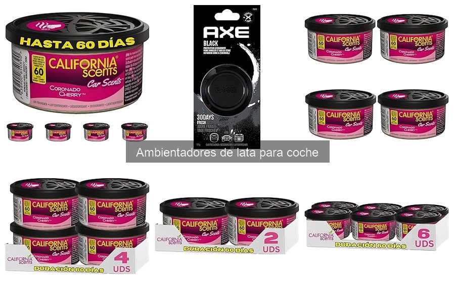 Mejores ambientadores de lata para coche: tipos y aromas