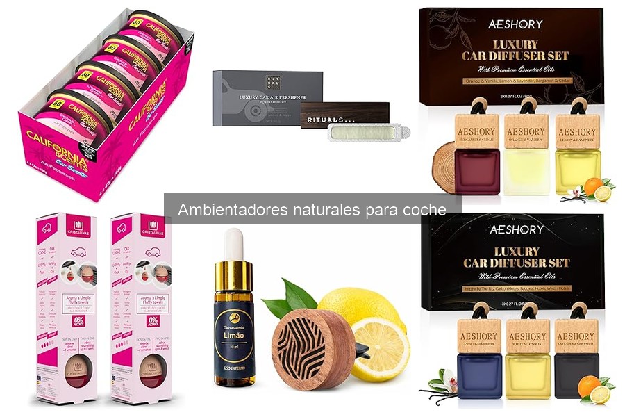 Mejores ambientadores naturales para coche según material