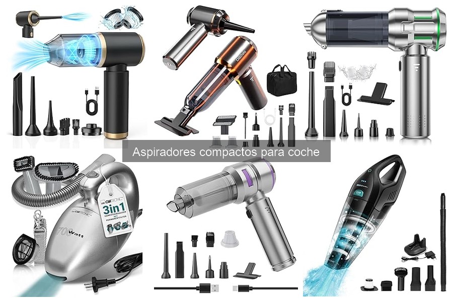 Mejores aspiradores compactos para coche: comparativa 2023