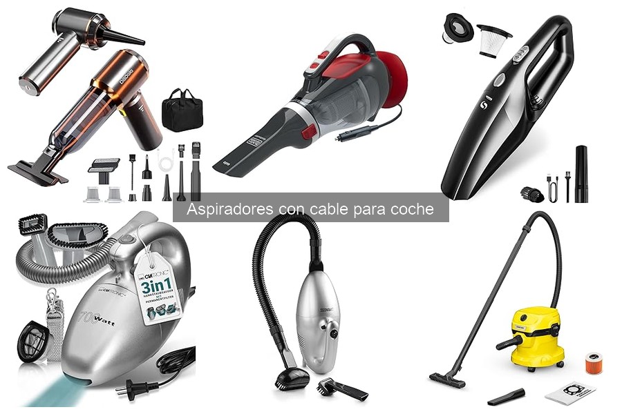 Mejores aspiradores con cable para coches en 2023