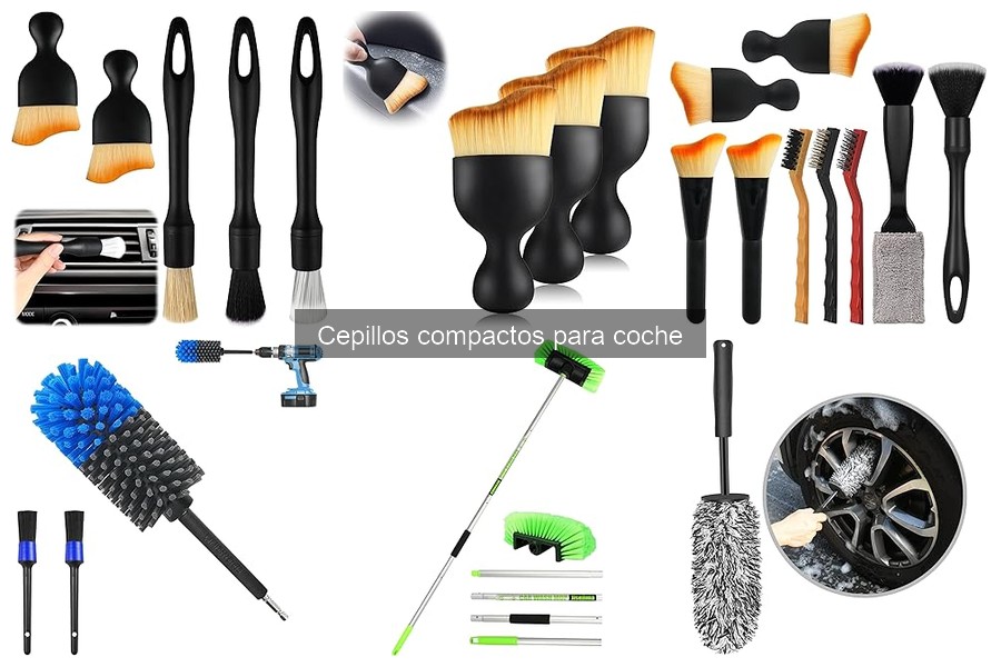 Mejores cepillos compactos para limpiar coche en 2023