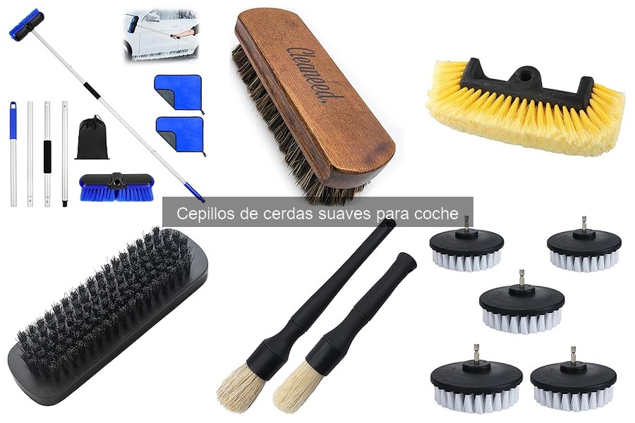 Mejores cepillos de cerdas suaves para coches según expertos
