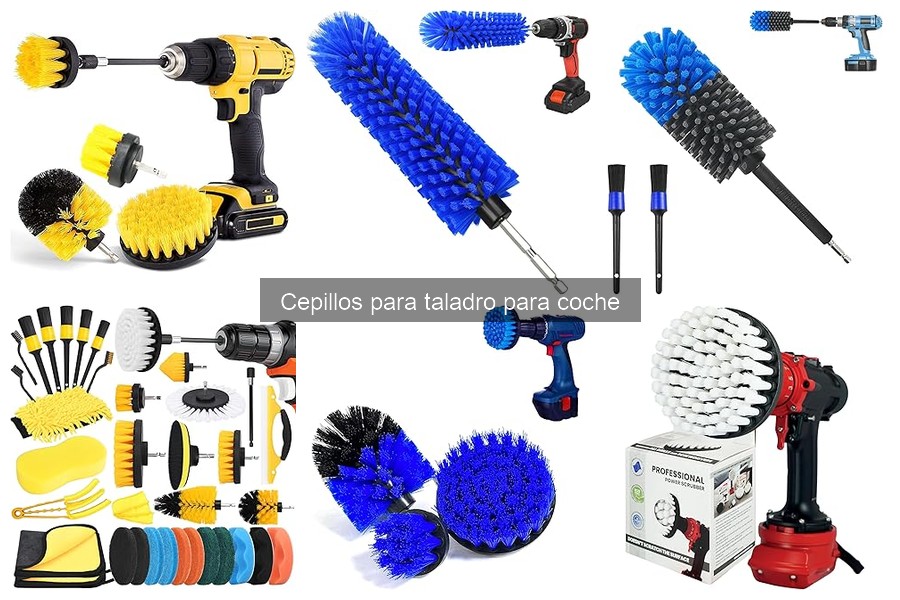 Mejores cepillos para taladro para limpiar coches en 2023