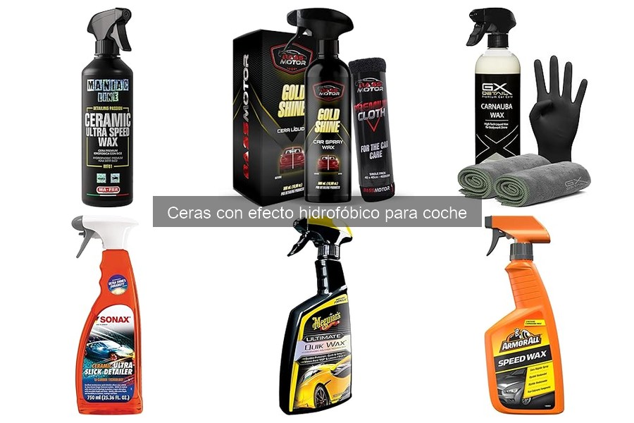 Mejores ceras hidrofóbicas para coche: comparativa y análisis