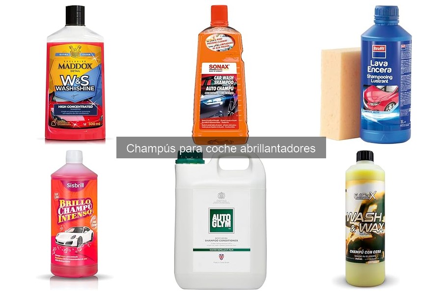 Mejores champús abrillantadores para coches según tipo de vehículo