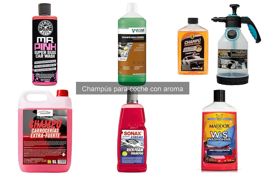 Mejores champús para coche con aroma en 2023: Comparativa