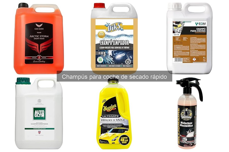 Mejores champús para coche de secado rápido en 2023
