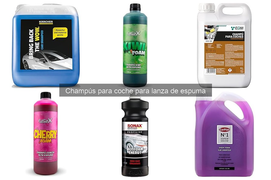 Mejores champús para coche para lanza de espuma: guía de compra