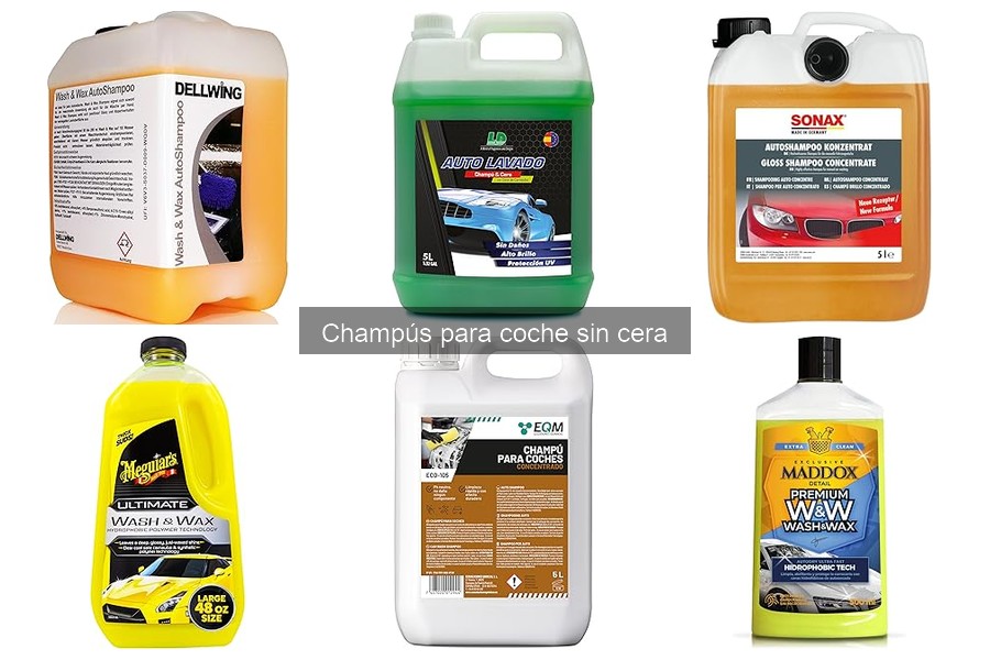 Mejores champús para coche sin cera: comparativa 2023