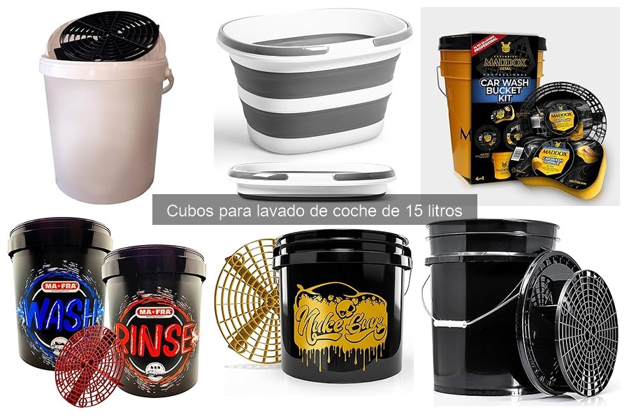 Mejores cubos de 15 litros para lavar coches en 2023