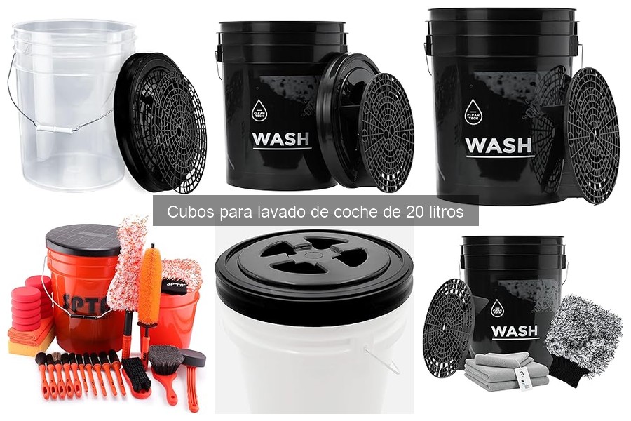 Mejores cubos de lavado de coche de 20 litros en comparación