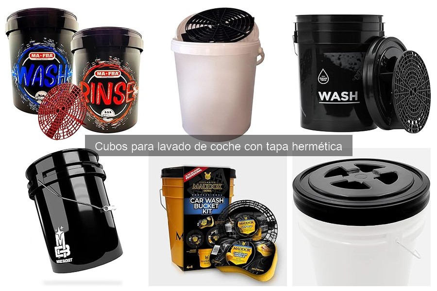 Mejores cubos herméticos para lavado de coche en 2023