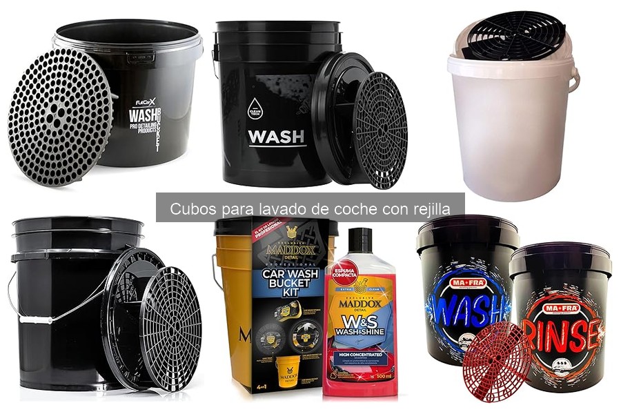 Mejores cubos para lavado de coche con rejilla 2023