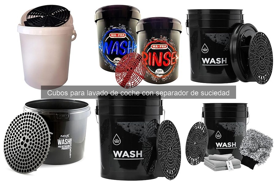 Mejores cubos para lavado de coche con separador 2023