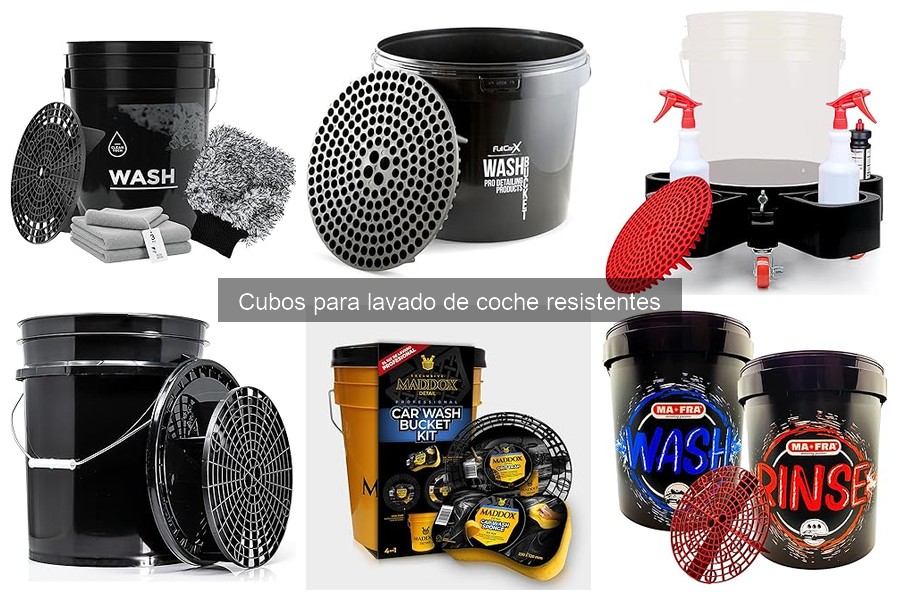Mejores cubos para lavado de coche resistentes en 2023