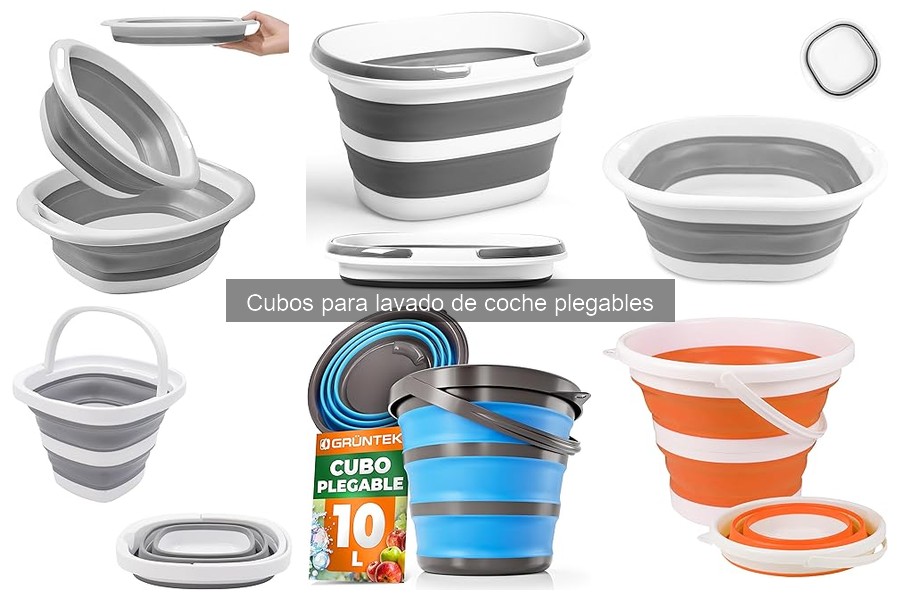 Mejores cubos plegables para lavar coches en 2023