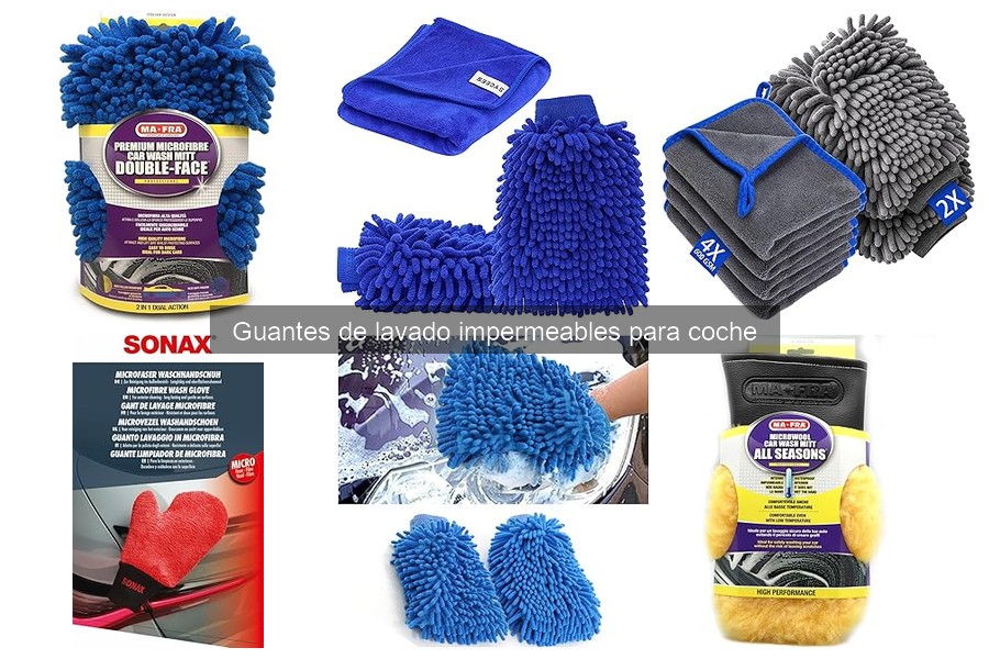 Mejores guantes de lavado impermeables para coches grandes