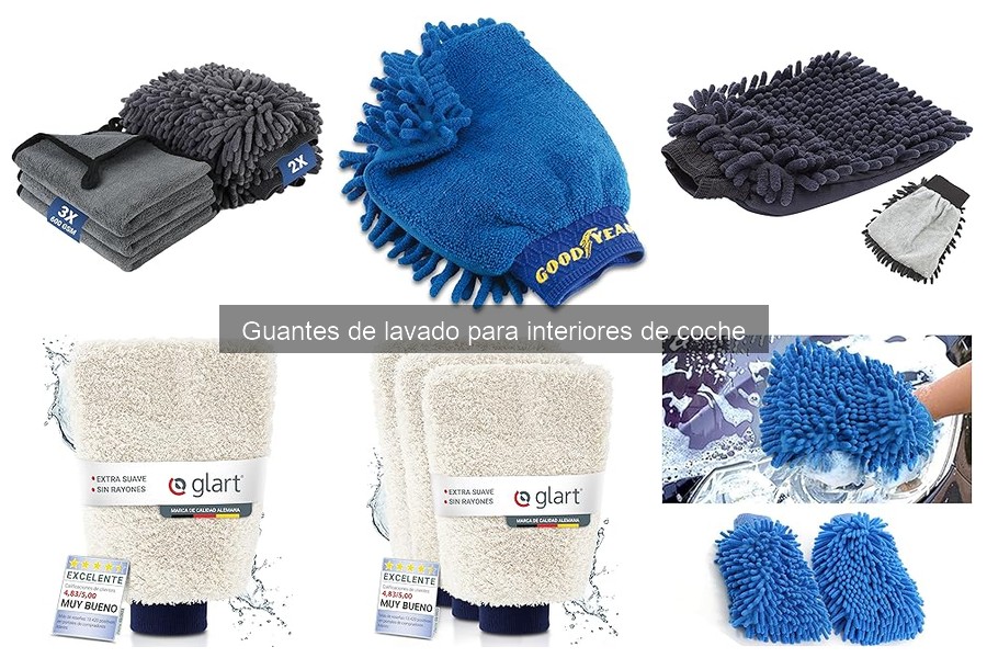 Mejores guantes de lavado para interiores de coche: guía de elección