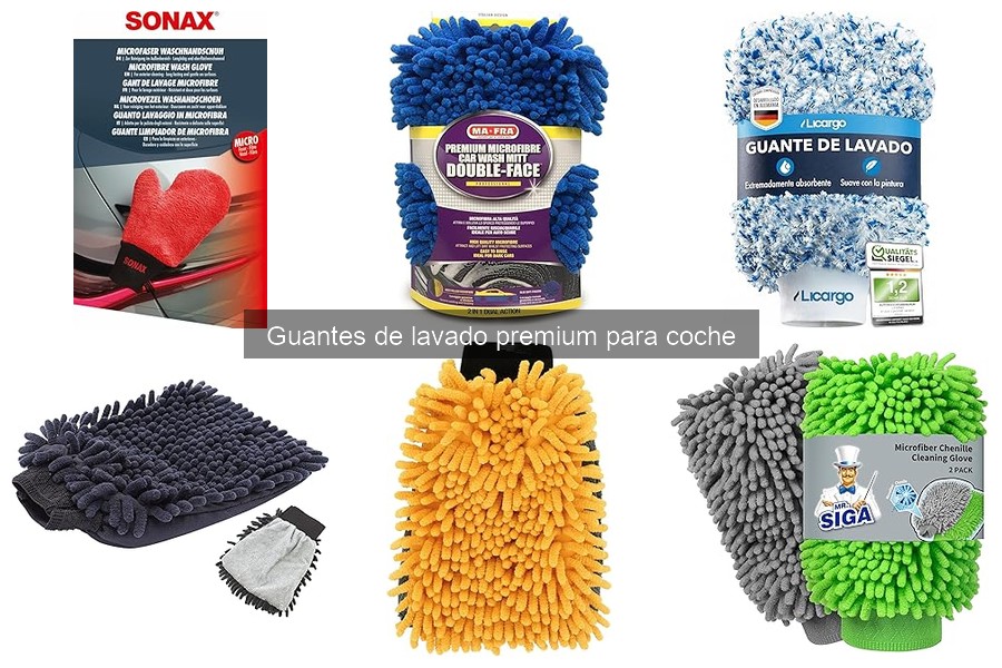 Mejores guantes de lavado premium para diferentes tipos de coches